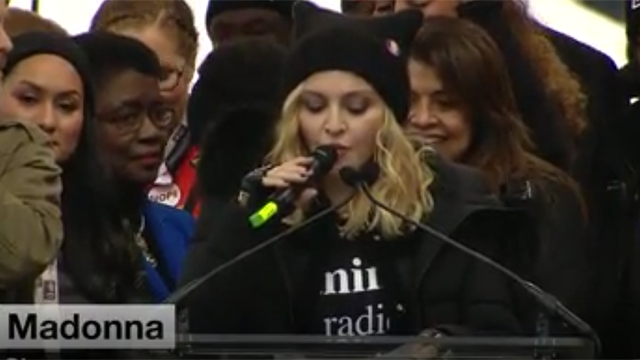 Madonna defends her anti-Trump speech at women's march