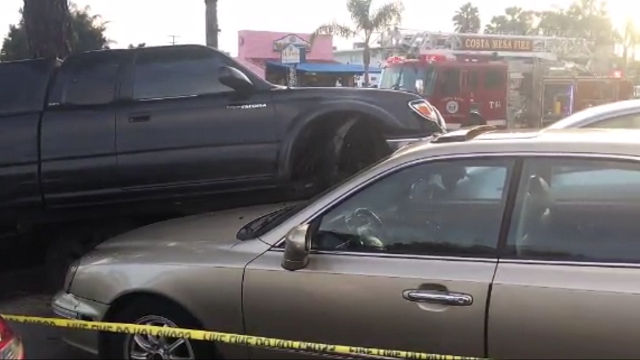 Driver crashes outside DMV during driving test