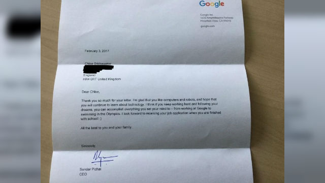7-year-old girl asks Google for a job - and gets a response