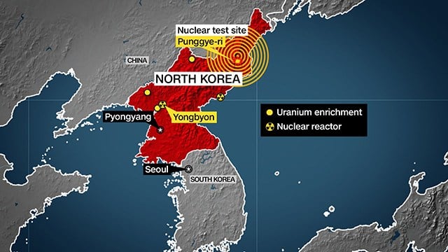 Seismic activity detected near North Korean nuclear site; cause is unknown
