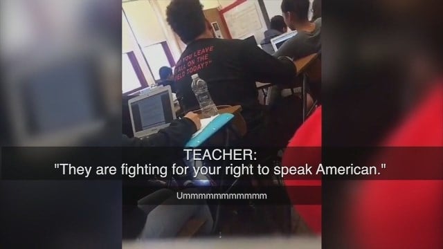 High school students protest after teacher tells class to ‘speak American’