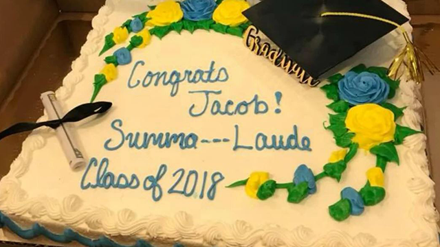 Mom upset after grocery store censors son's graduation cake