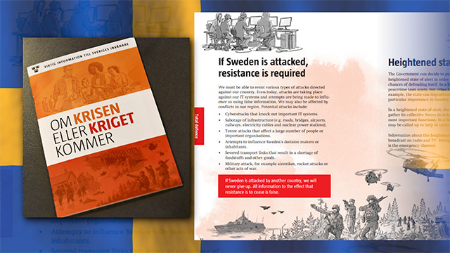Sweden is sending millions of war pamphlets to its residents