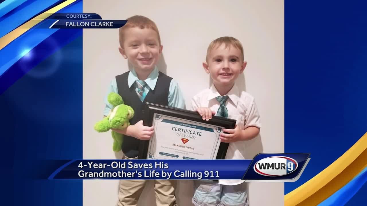 Four-year-old saves his grandmother's life by calling 911